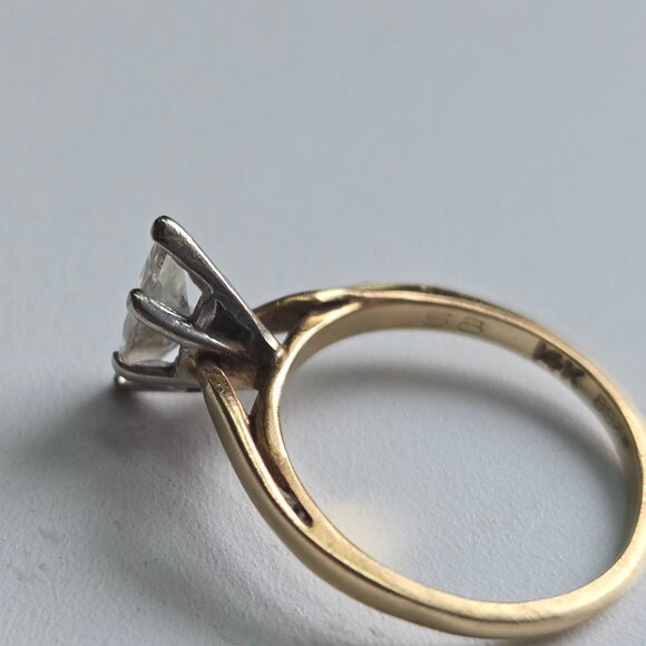 FREE SHIPPING Vintage 14k gold Real Diamonds 💎 ring bundle set of 2 - Picture 5 of 10